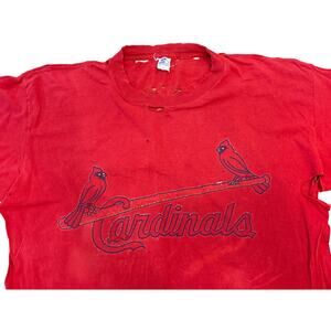 Vintage 1997 Marc McGwire Cardinals thrashed starter shirt Large USA distressed